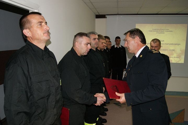 Darłowo. Komendant Powiatowy PSP dziękuje strażakom za ofiarność