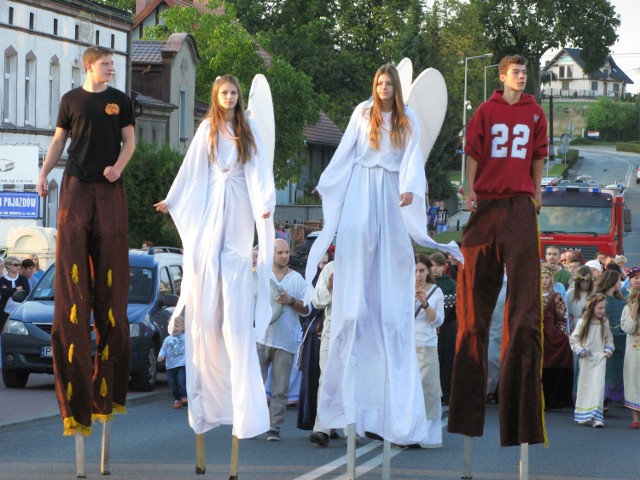 Widowisko historyczno - religijne w Barcinie.