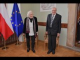 Stanisław Domański i Wiesław Komasa z tytułami Honorowego Obywatela Nowego Wiśnicza