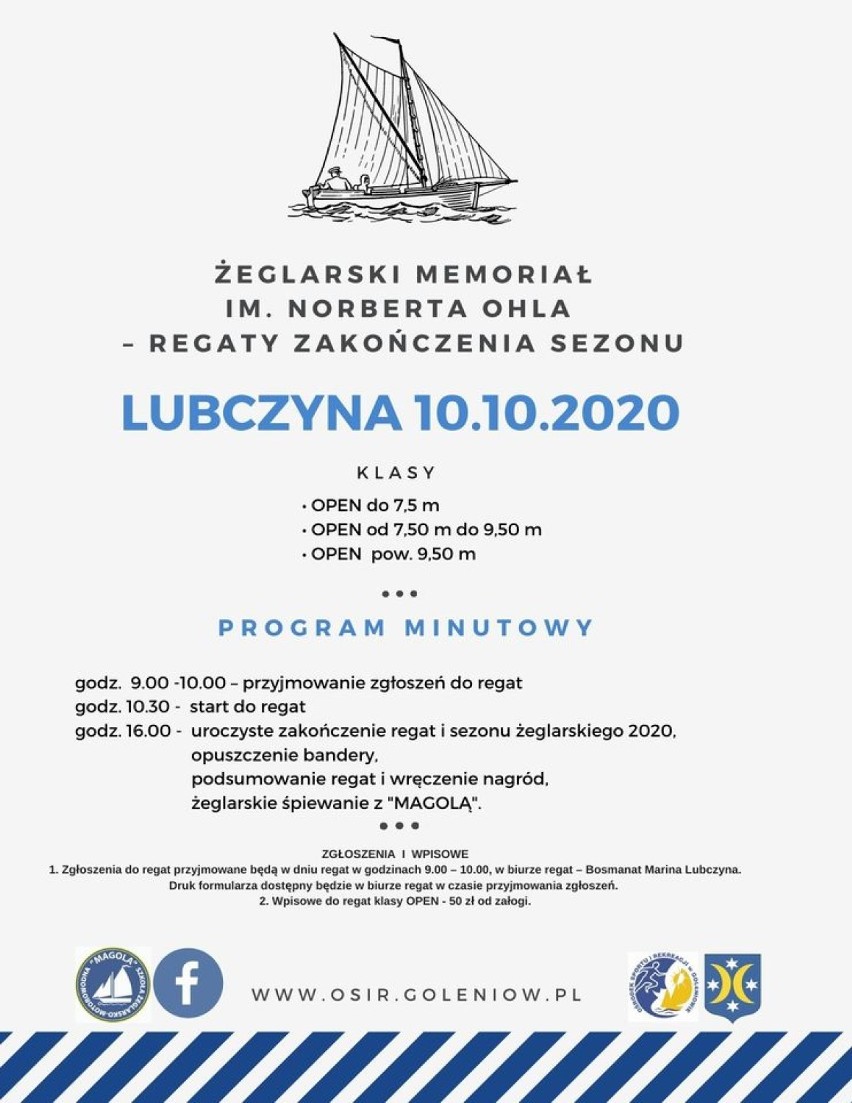 Regaty na zakończenie sezonu żeglarskiego w Lubczynie