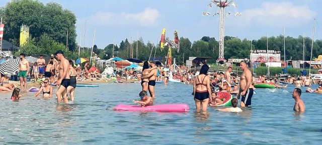 Jezioro Tarnobrzeskie oblegane w sobotę 23 lipca.
