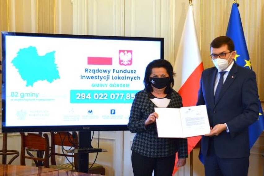 Rządowe dotacje trafią do gmin z Małopolski