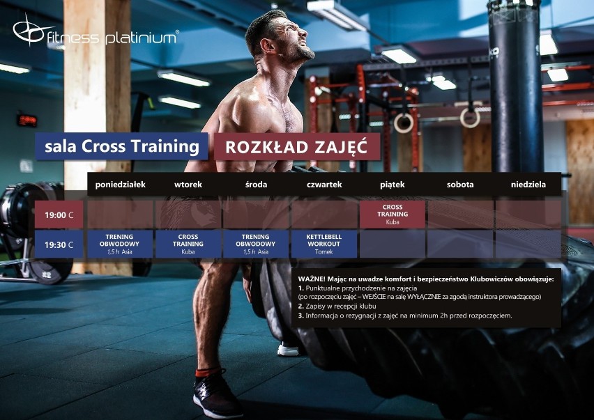 Rozkład zajęć Fitness Platinium