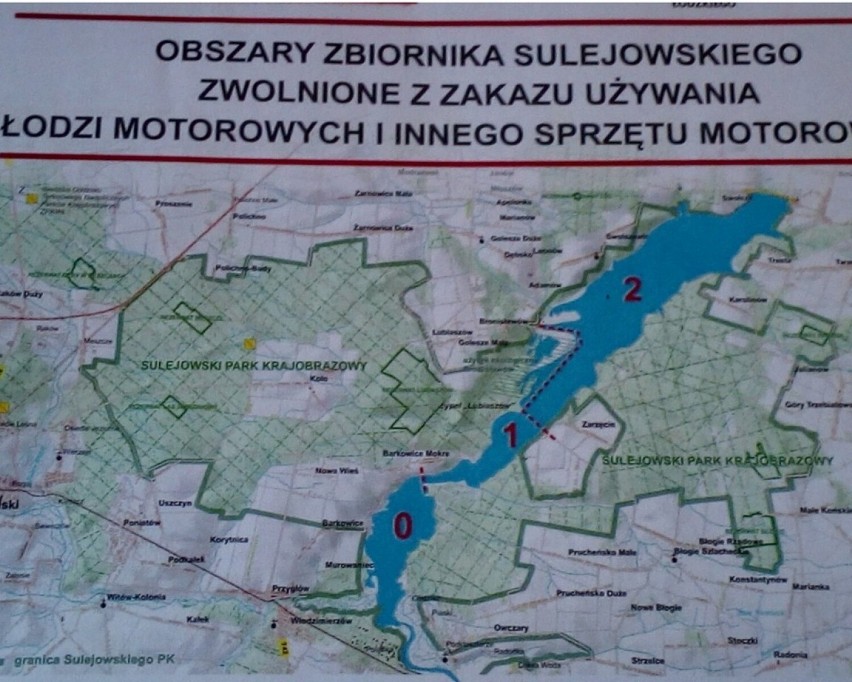 Na Zalewie Sulejowskim oznakowano strefy, w których dozwolony jest ruch motorowodny [ZDJĘCIA]