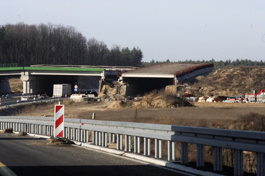 Tak wygląda "budowa" drogi ekspresowej S3 Lubin - Polkowice.