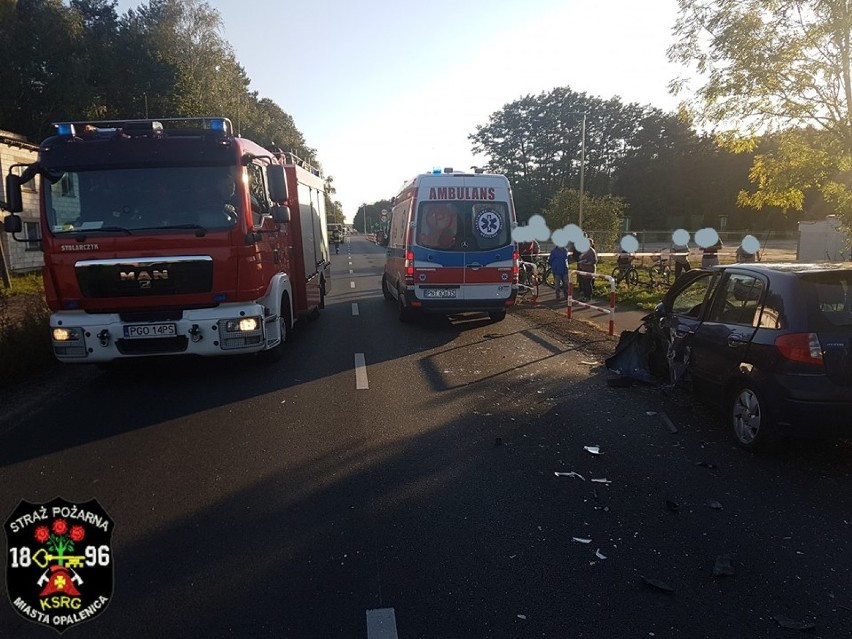 Wypadek na trasie Opalenica - Grodzisk Wielkopolski