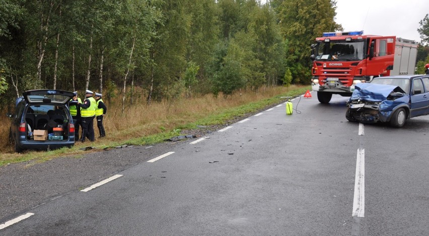 Wypadek na trasie Pisz-Orzysz