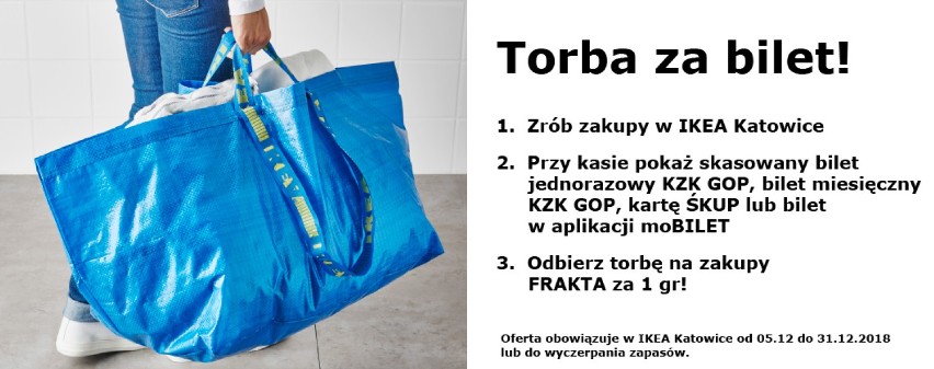 IKEA da Ci niebieską torbę za 1 grosz, jeśli przyjedziesz autobusem