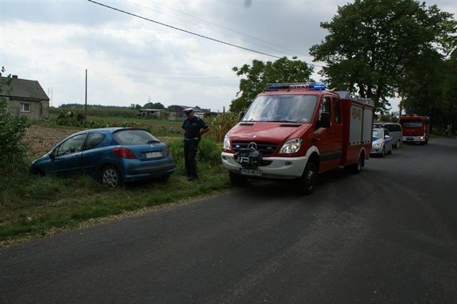 Wypadek na ulicy Gorzupskiej w Krotoszynie - poszkodowani to kierowca i dwójka dzieci