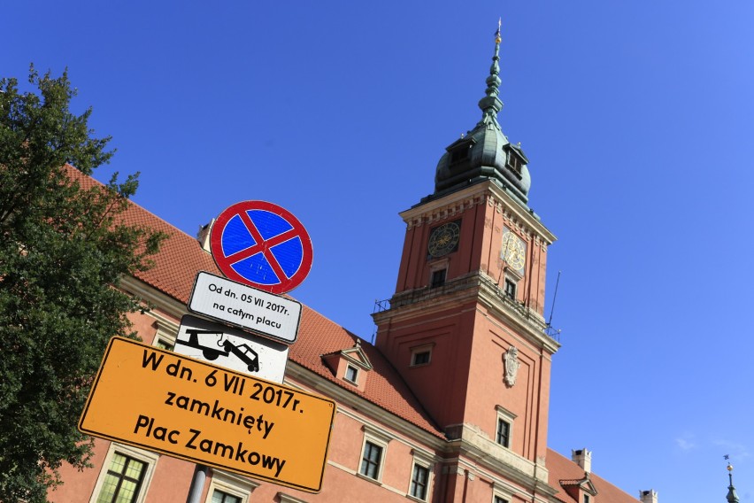 Warszawa gotowa na przyjazd Trumpa. Są blokady, scena i...