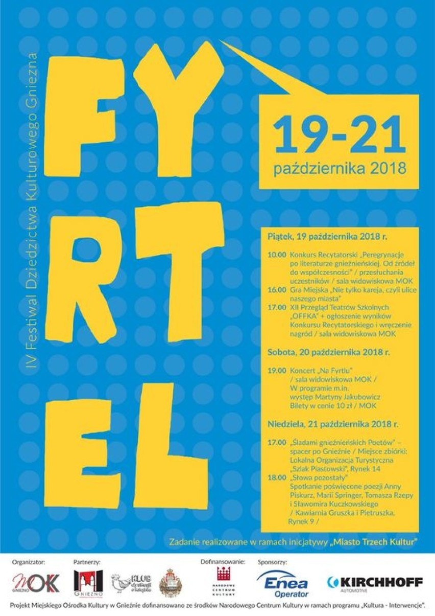 Czwarta odsłona Festiwalu "Fyrtel": śladami gnieźnieńskiej gwary i literatów związanych z naszym miastem 