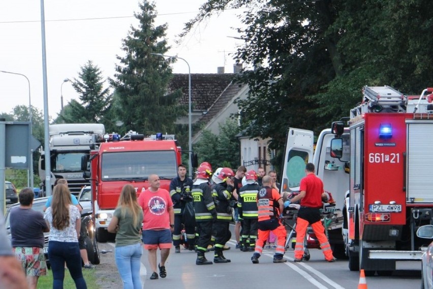 Wypadek na skrzyżowaniu Krajenka - Tarnówka [ZDJĘCIA]