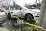 Czterej policjanci z Suchej Beskidzkiej ranni w wypadku w Krakowie