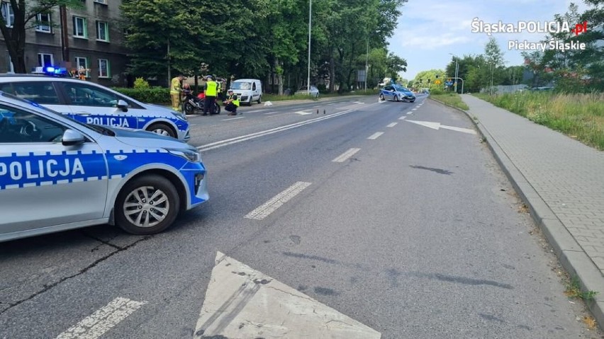 Wypadek na DK94 w Piekarach Śląskich. Zderzył się samochód z...