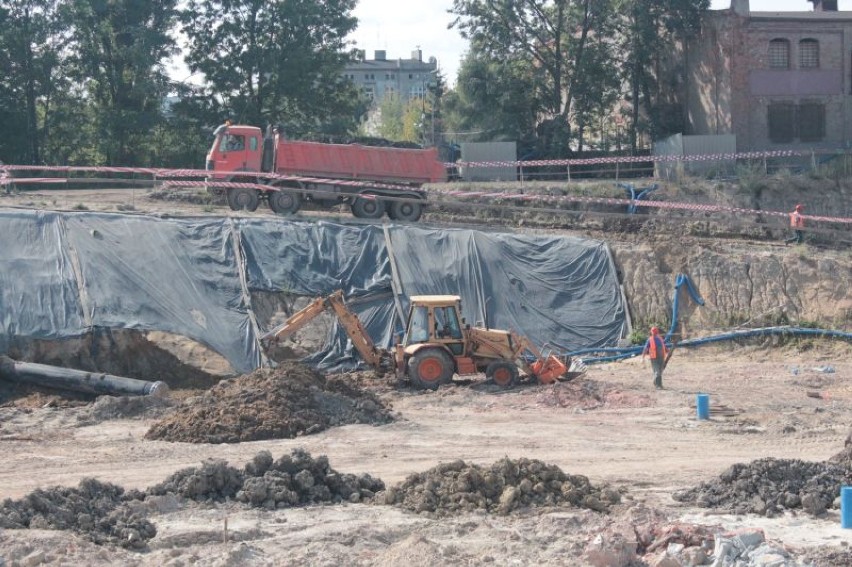 Tak wygląda plac budowy Dworca Łódź Fabryczna 29 sierpnia 2013 r.