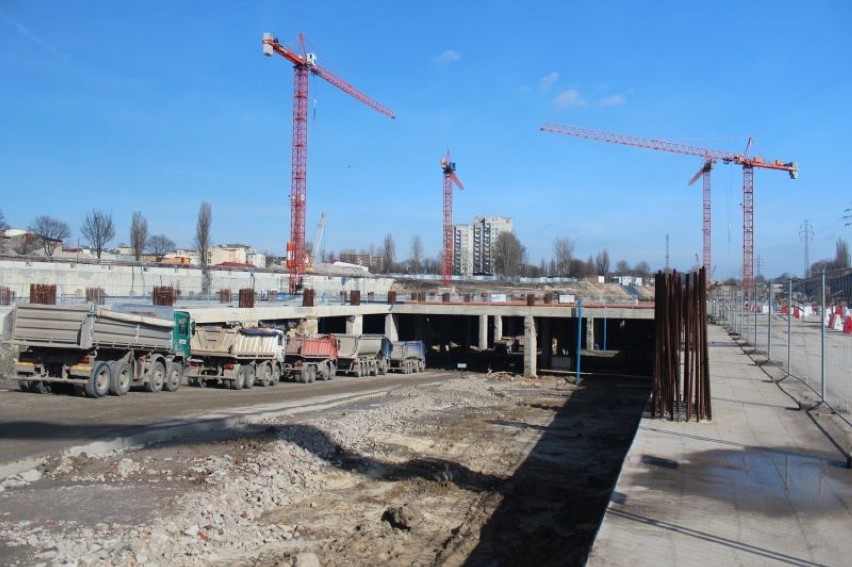 20 marca odwiedziliśmy budowę Dworca Łódź Fabryczna.