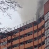 Spłonęło mieszkanie w falowcu w Gdańsku [WIDEO]