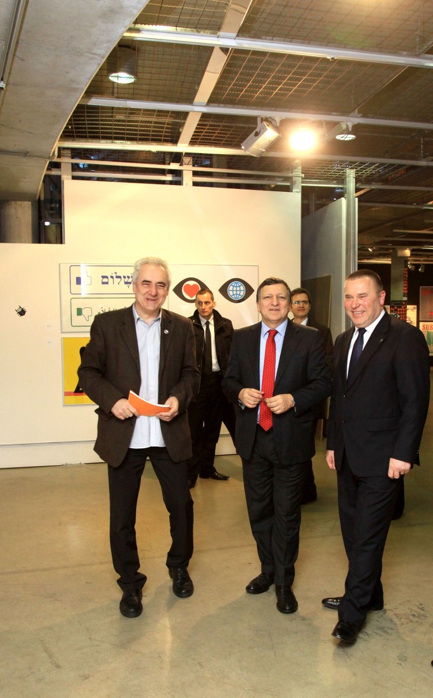 Jose Manuel Barroso w Katowicach odwiedził Rondo Sztuki [ZDJĘCIA]