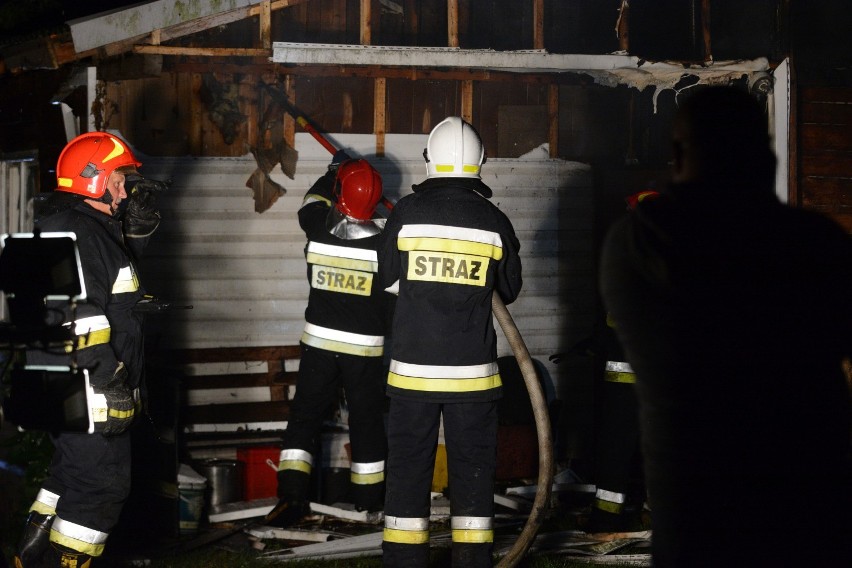 Pożar domu w Białochowie pod Grudziądzem [zdjęcia]