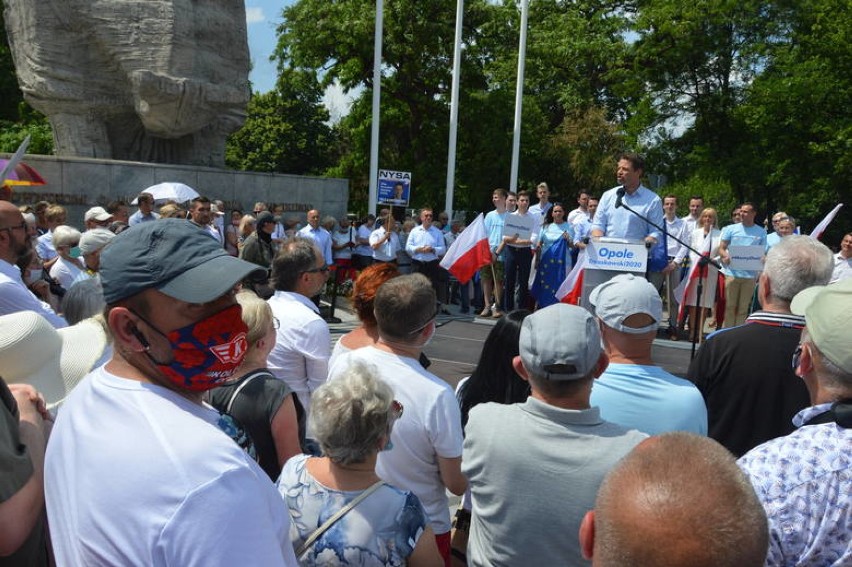 Tak wyglądała wizyta Rafała Trzaskowskiego w Opolu, gdzie...