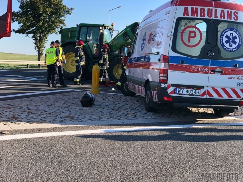 Wypadek na drodze Kuniów - Jasienie. Zginął motocyklista.