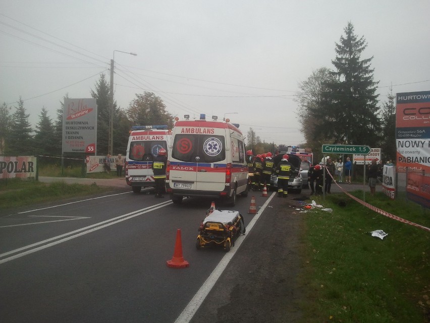 Wypadek W Gorzkowicach pod Pabianicami