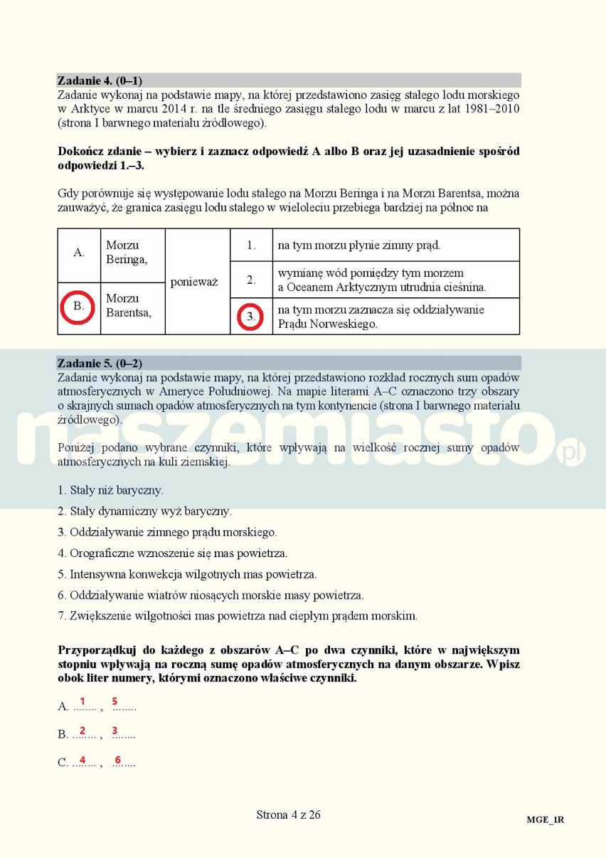 Matura z geografii 2016: poziom rozszerzony [KLUCZ ODPOWIEDZI, ARKUSZE PDF]