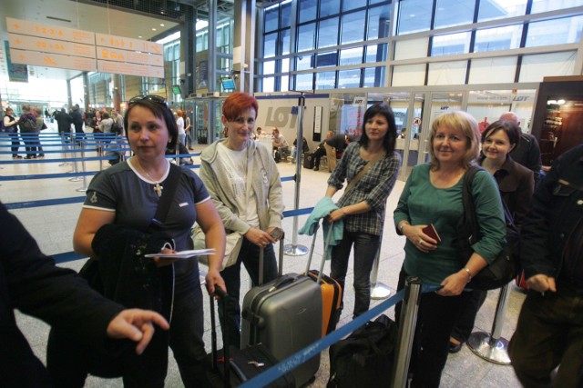 Kobiety z Tarnowa: od lewej Beata Lesniak, Jadwiga Rzezutko, RenataWalaszek, Dorota Lesniak, Alicja Fryzol