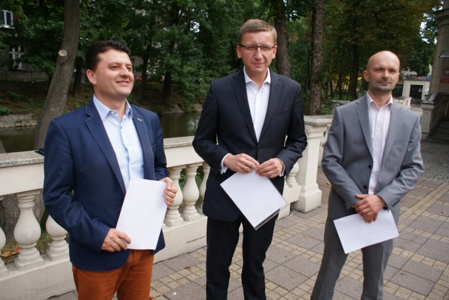 Kaliscy radni PO: Eskan Darwich, Dariusz Grodziński i Sławomir Chrzanowski