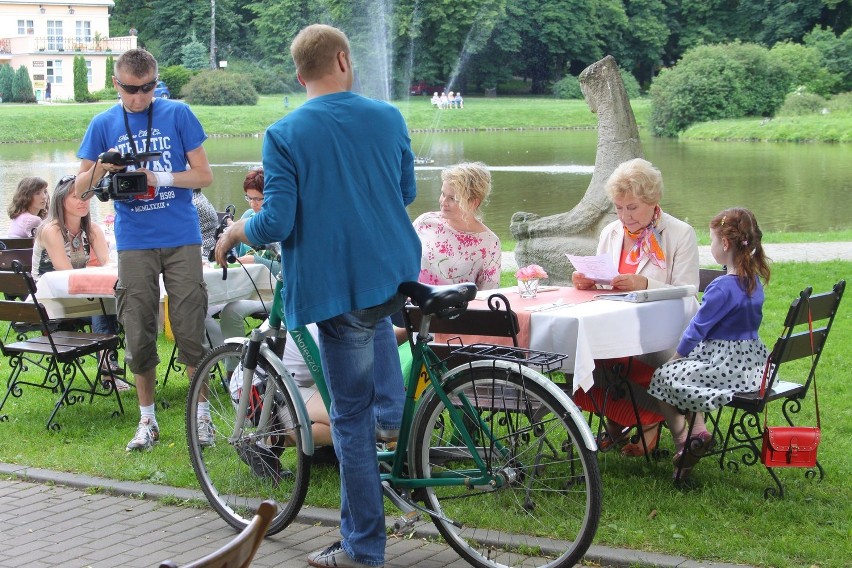 Nałęczów: "M jak Miłość" w parku zdrojowym (zdjęcia)