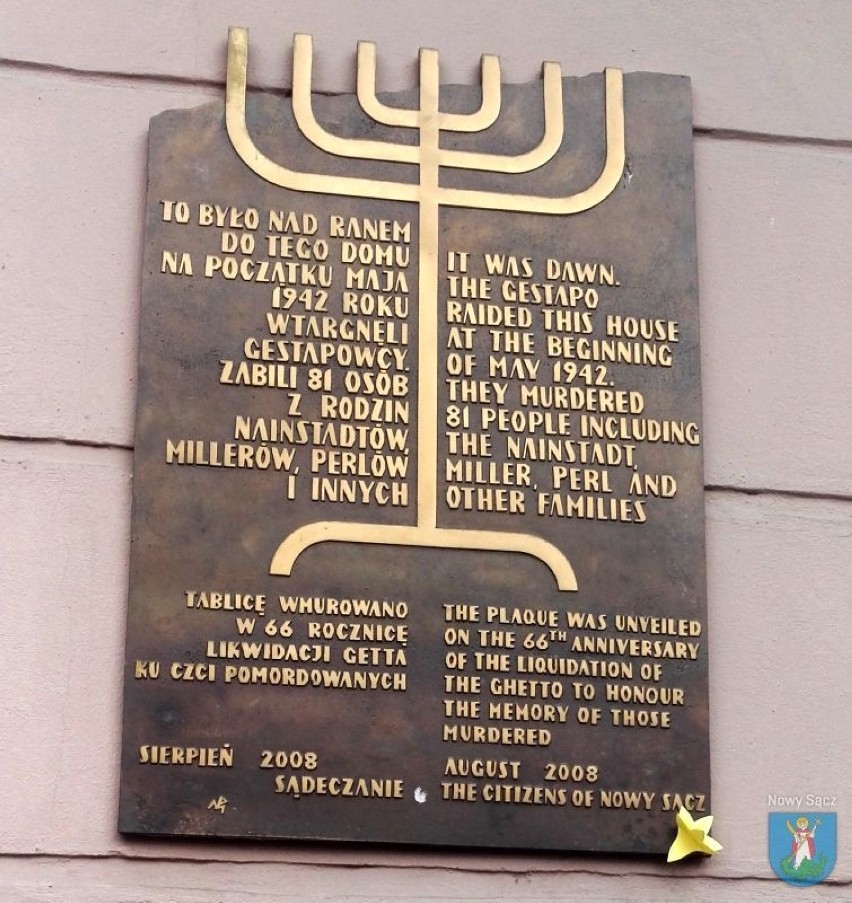 Uczcili pamięć 81. sądeckich Żydów, którzy zginęli z rąk Niemców