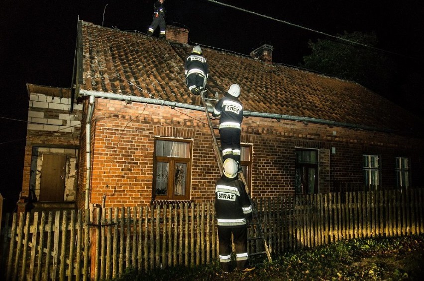 Pożar w miejscowości Bobrówko