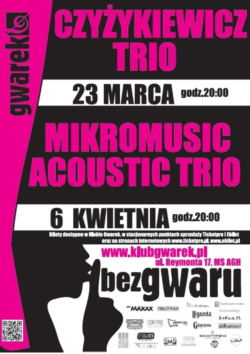 Koncert Mikromusic Acoustic Trio w Klubie Gwarek!