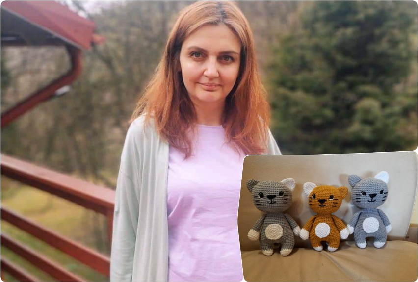Natasza uciekła z Ukrainy przed wojną. Teraz robi na drutach zabawki dla dzieci z Polski 