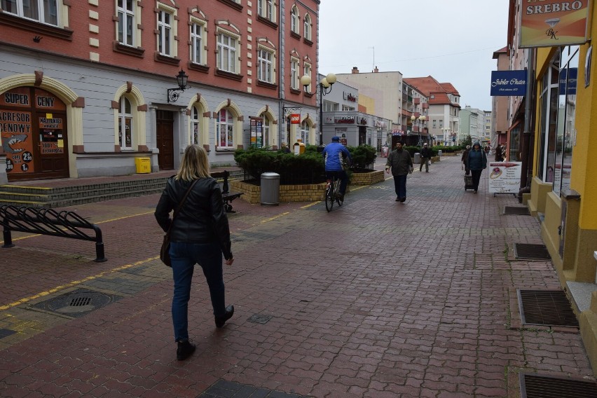 Deptak w Szczecinku jeszcze przed przebudową