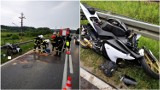 Wypadek w Gromniku. Zderzenie osobówki z motorowerem na drodze wojewódzkiej nr 977 pod Tarnowem. Interweniowały służby