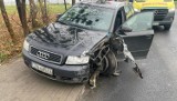 Kolizja z udziałem dwóch pojazdów osobowych na ul. Aliantów w Żninie. Policja podaje szczegóły
