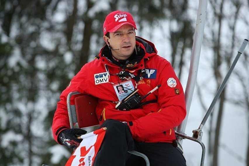 Trener austriackiej kadry skoczków narciarskich Alexander...
