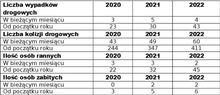 64 zdarzenia, 2 osoby poniosły śmierć. Sierpniowe statystyki na drogach powiatu kolskiego [STATYSTYKI]