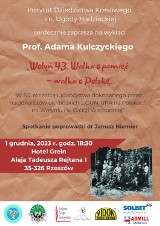 Wykład Adama Kulczyckiego o ludobójstwie na Wołyniu