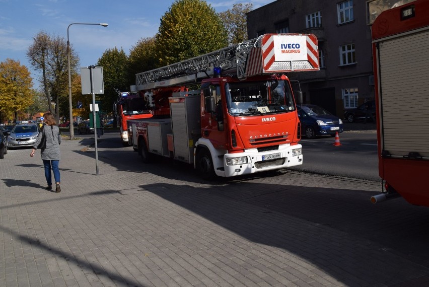 Podejrzenie wycieku gazu na ulicy Wrzesińskiej 