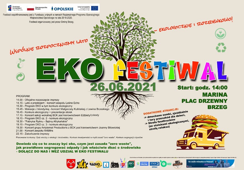 Eko Festiwal już w sobotę 26 czerwca. Na terenie brzeskiej...