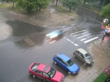 Potężna ulewa przeszła przez Łódź