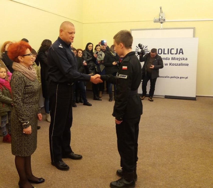 Ślubowanie klasy policyjnej w Koszalinie [zdjęcia]