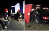 Tragiczny wypadek na autostradzie A1. Czołowe zderzenie osobówki z ciężarówką [zdjęcia]