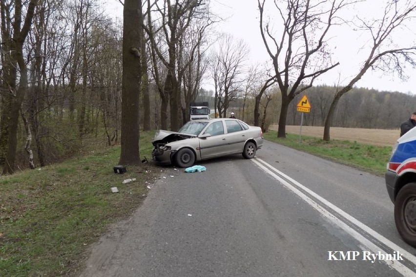 Wypadek w Stanowicach przy ulicy Żorskiej