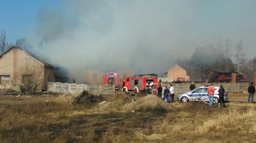 Pożar w miejscowości Cyganka