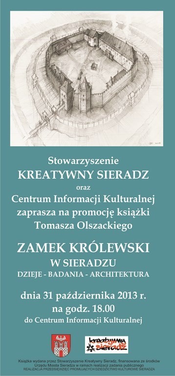 Książka o zamku w Sieradzu. Promocja w czwartek 31 października