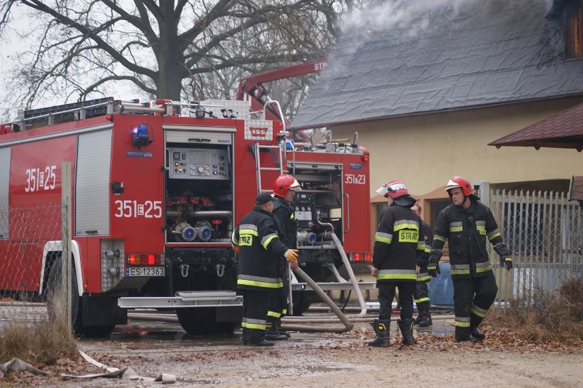 Pożar w Rudzie koło Skierniewic [ZDJĘCIA]