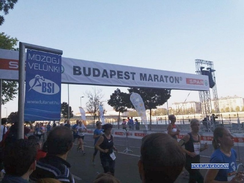 Głogowski policjant pobiegł w maratonie w Budapeszcie